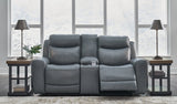 Mindanao Power Reclining Loveseat/Console/Adjustable Headrest