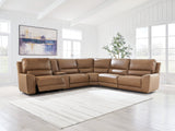 Silverbrooke 6-Piece Reclining Sectional with Storage Console