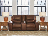 Silverbrooke Power Reclining Loveseat/Console/Adjustable Headrest