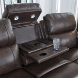 Beadel Power Reclining Sofa with Adjustable Headrest