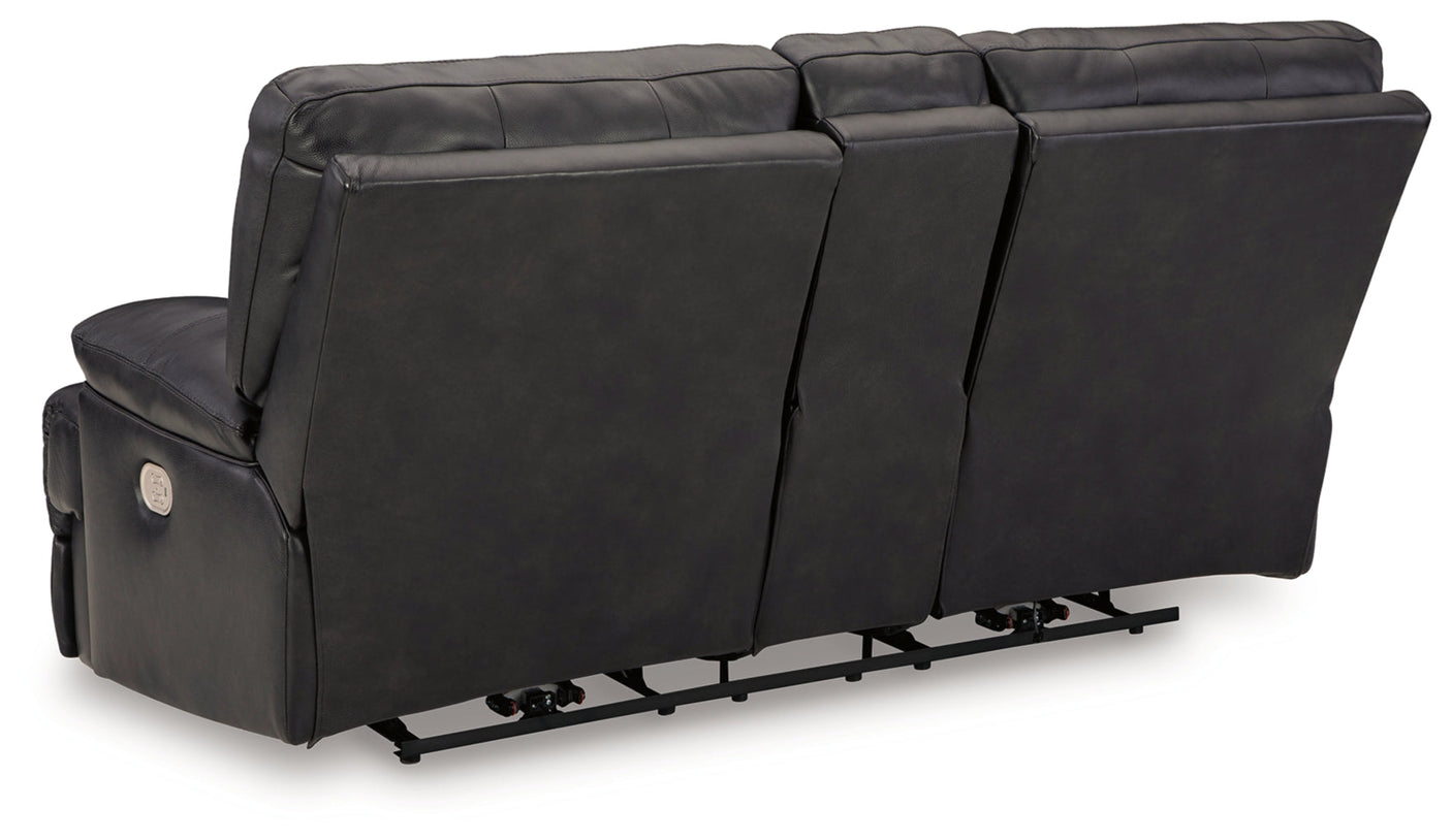 Mountainous Power Reclining Loveseat/Console/Adjustable Headrest