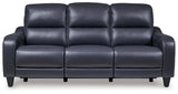 Mercomatic Power Reclining Sofa with Adjustable Headrest