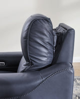 Mercomatic Power Reclining Sofa with Adjustable Headrest