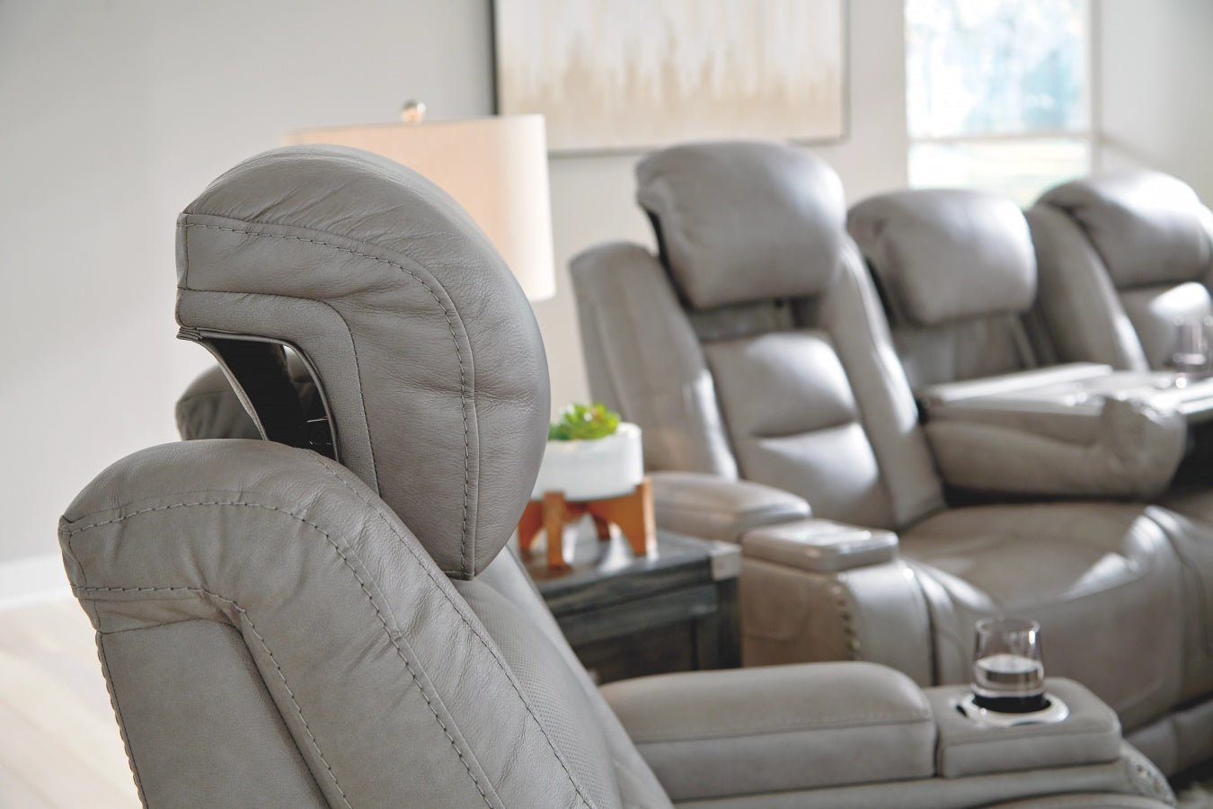 Man-Den Power Reclining Sofa, Loveseat & FREE Recliner