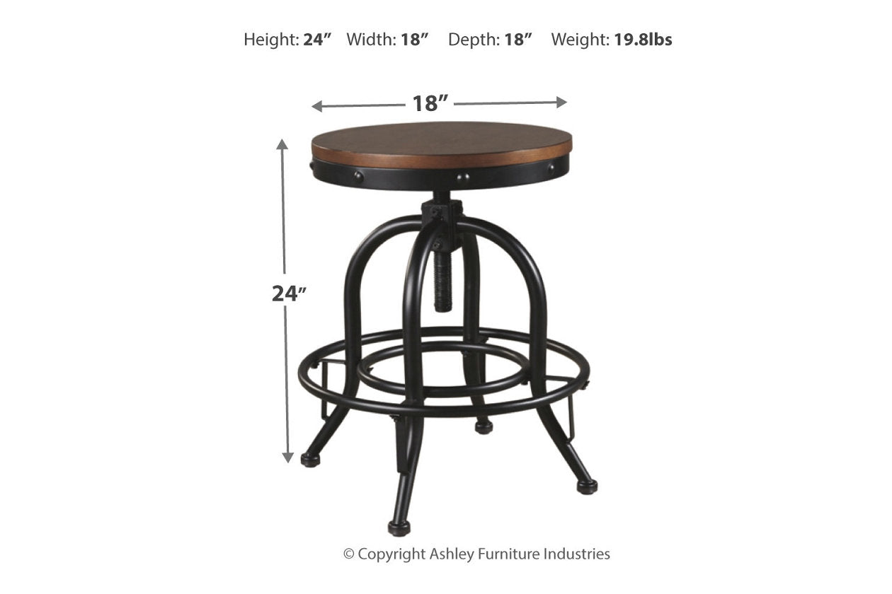 Valebeck Swivel Barstool (Set of 2)