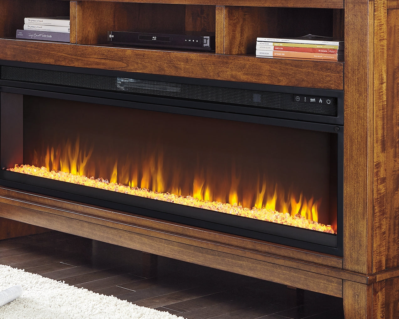 Wide Fireplace Insert