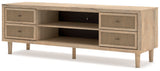 Cielden XL TV Stand w/Fireplace Option