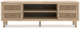 Cielden XL TV Stand w/Fireplace Option