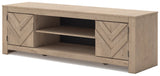 Cayboni LG TV Stand w/Fireplace Option