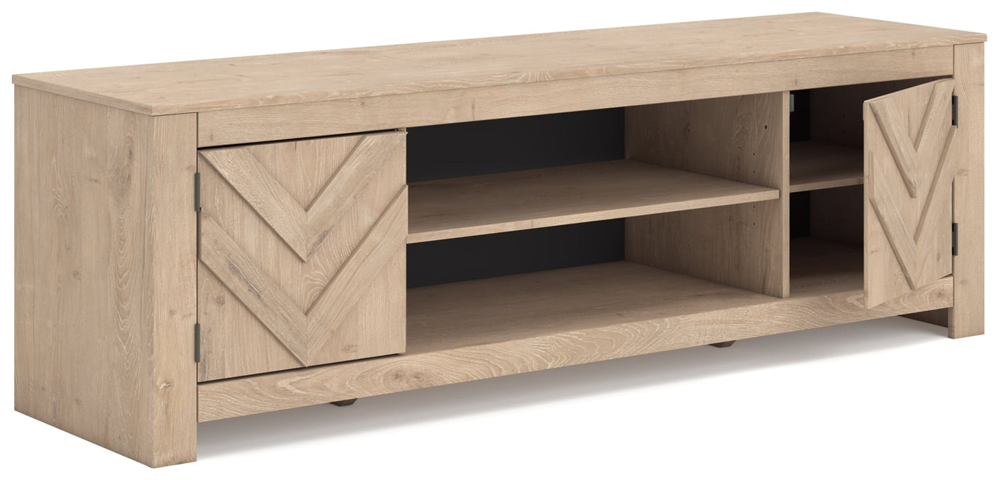 Cayboni LG TV Stand w/Fireplace Option