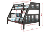 Mission Twin Over Full Bunkbed