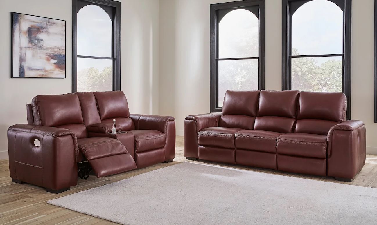 Alessandro Leather Sofa, Loveseat & FREE Recliner