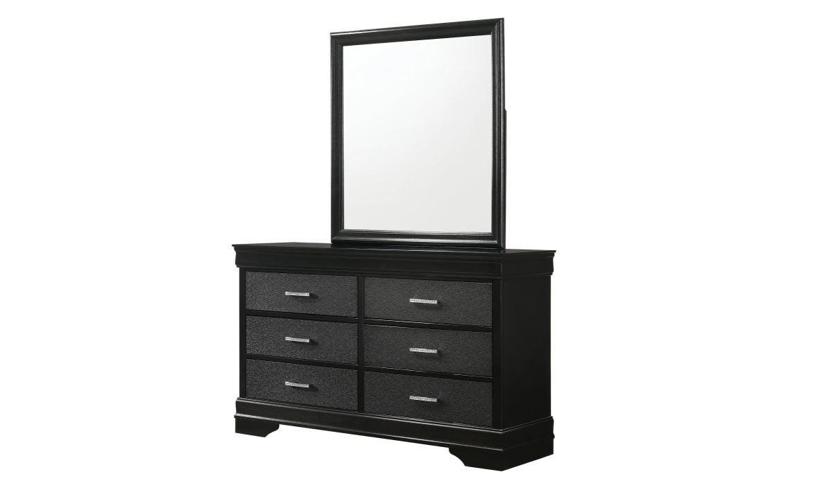 Amalia Black King Bedroom Set