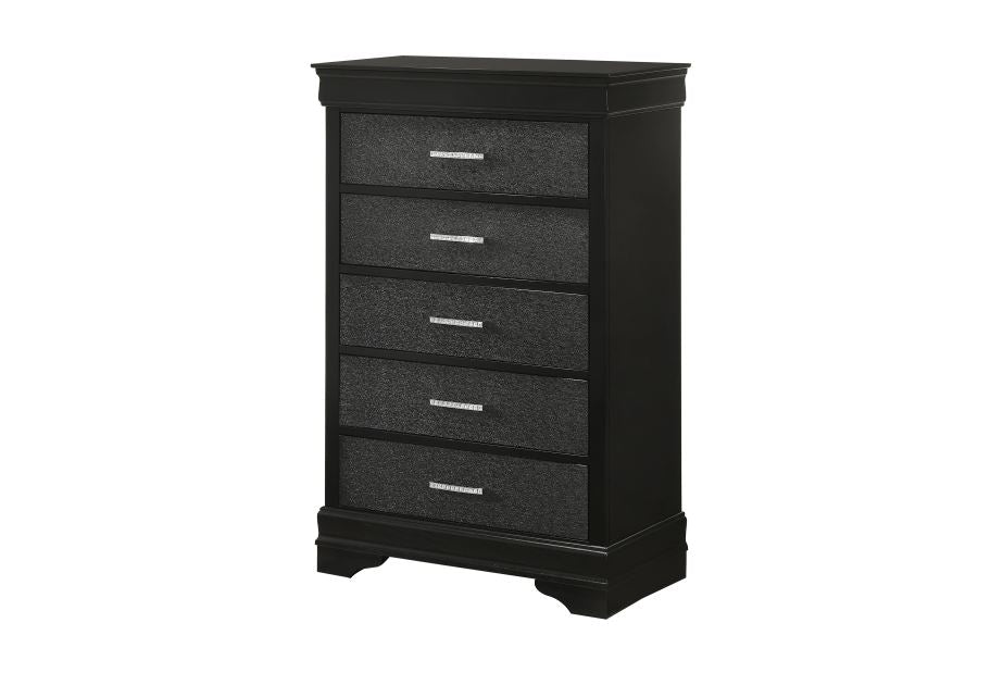 Amalia Black King Bedroom Set