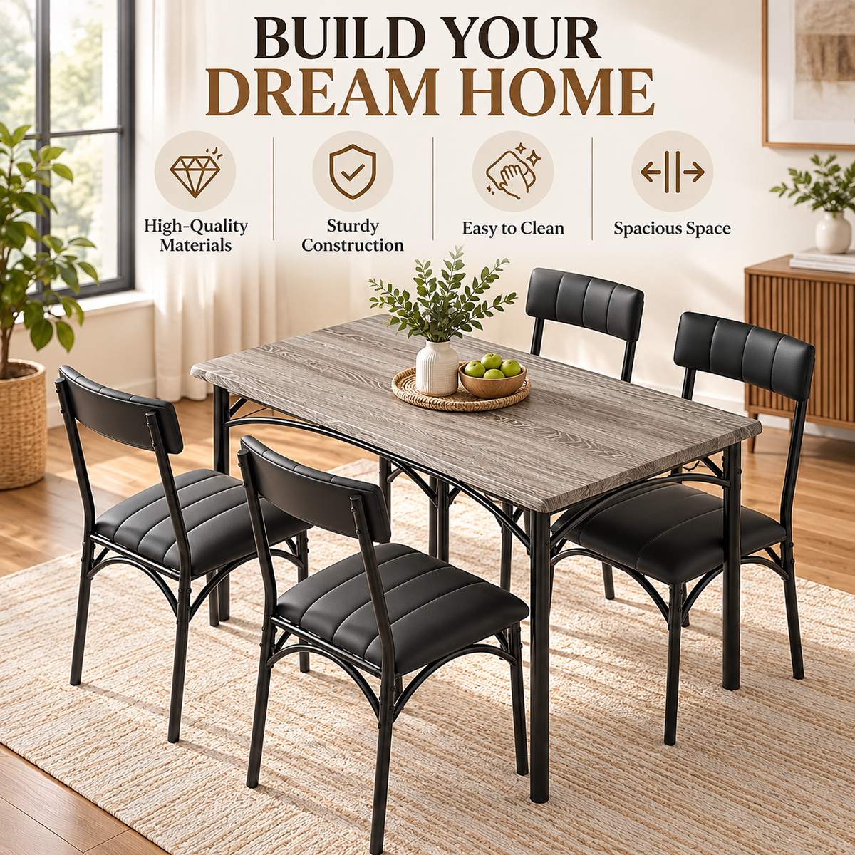 Ashton 5-Piece Dining Set