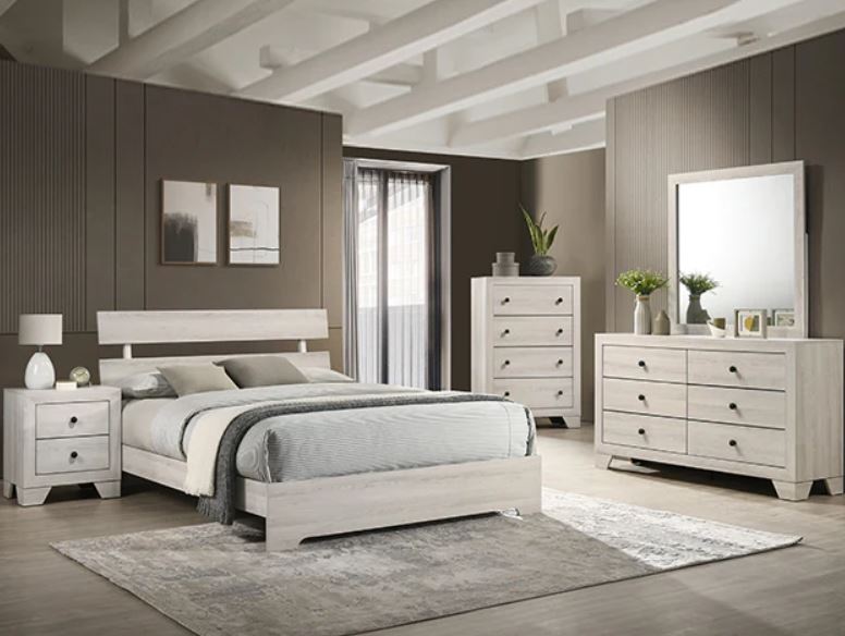 Atticus White Twin Bedroom Set