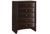 Emily Dark Cherry Queen Storage Bedroom Set