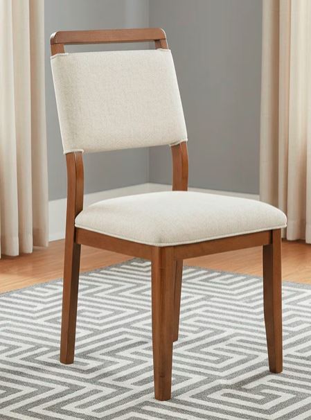Blanche Round Brown Table w/ 4 Chairs
