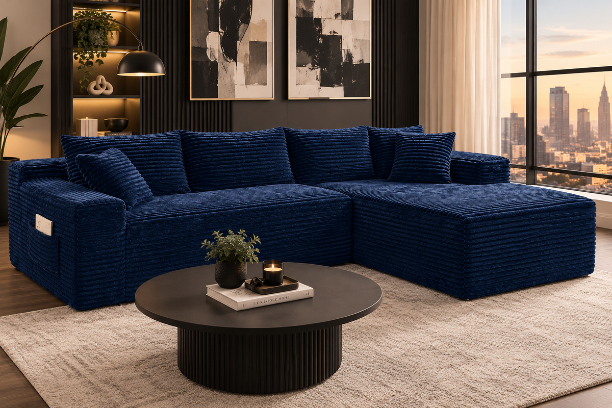 Blue Cloud Sectional