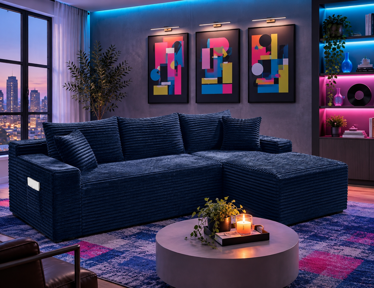 Blue Cloud Sectional
