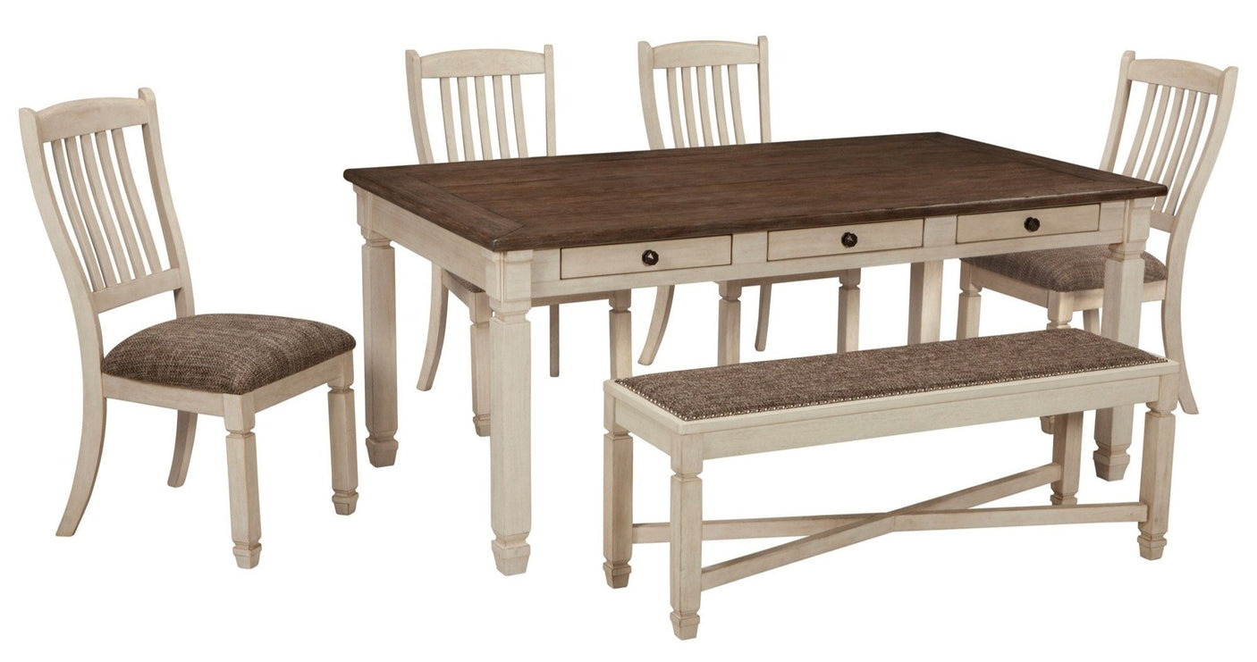 Bolanburg Regular Height Table w/ 4 Wooden Chairs