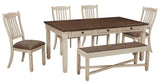 Bolanburg Regular Height Table w/ 4 Wooden Chairs