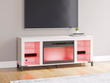 Brollevi Tv Stand W/ Fireplace