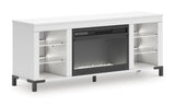 Brollevi Tv Stand W/ Fireplace