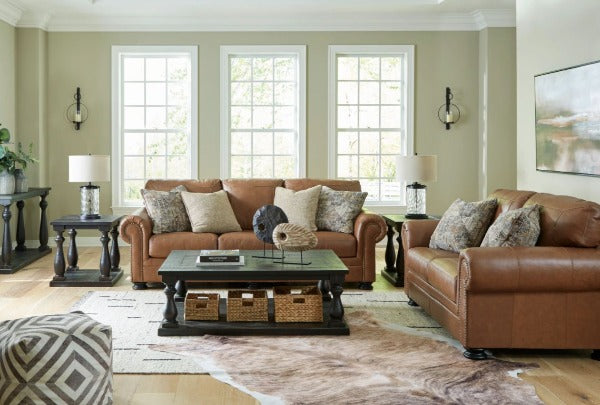 Carianna Leather Sofa & Loveseat