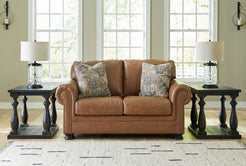 Carianna Leather Loveseat