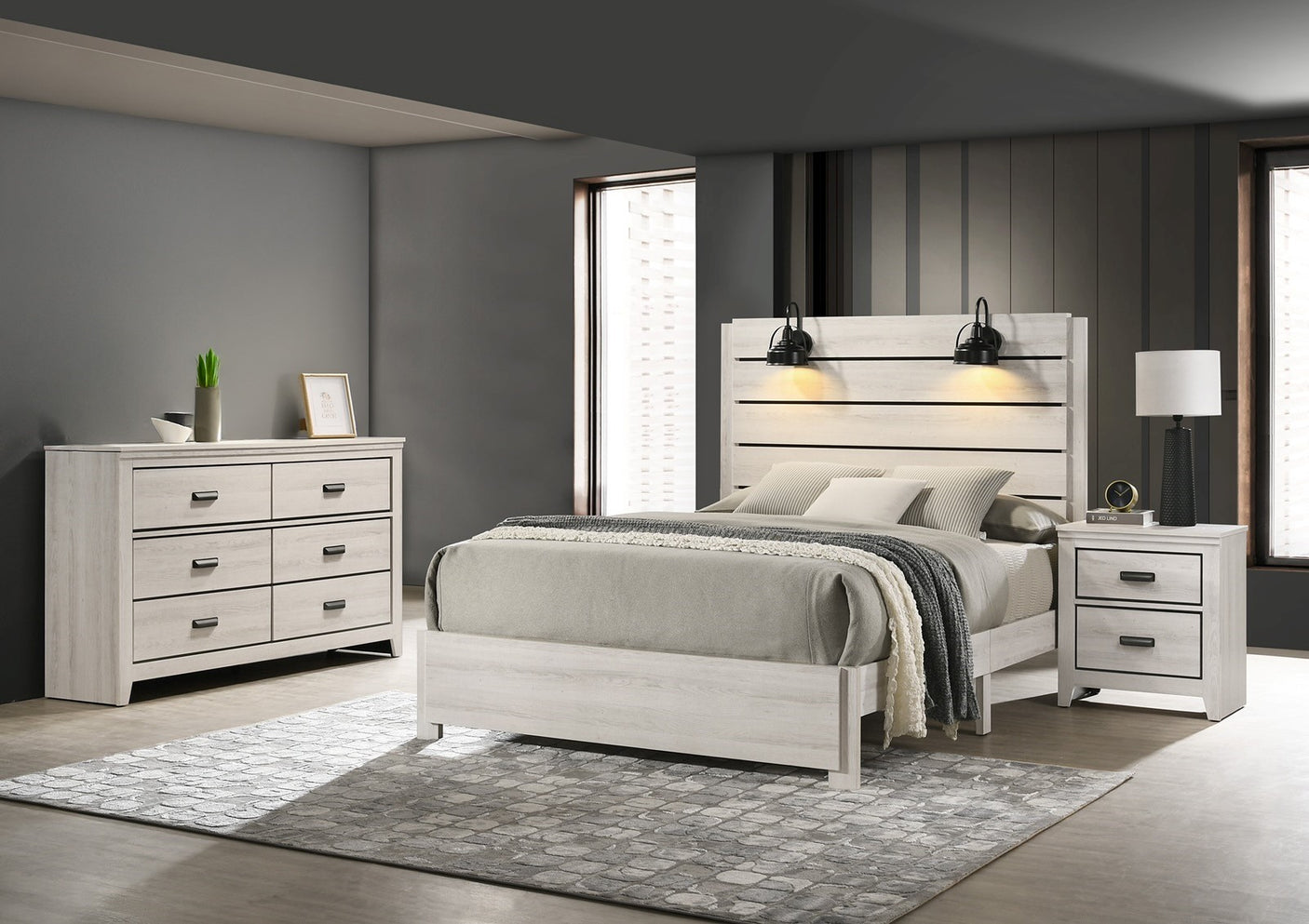 Carter White Queen Bedroom Set
