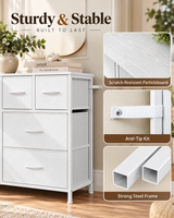 Cloud White 8-Drawer Storage Dresser