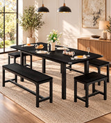 Fanny Table w/2 Stools and 2 Benches