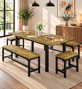 Fanny Table w/2 Stools and 2 Benches