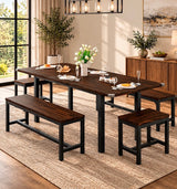 Fanny Table w/2 Stools and 2 Benches