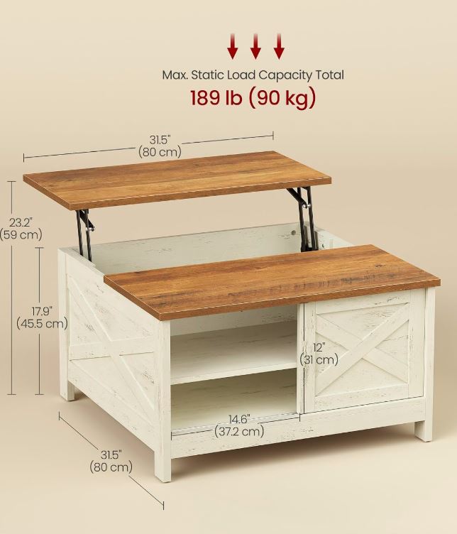 Farmhouse Lift Coffee Table