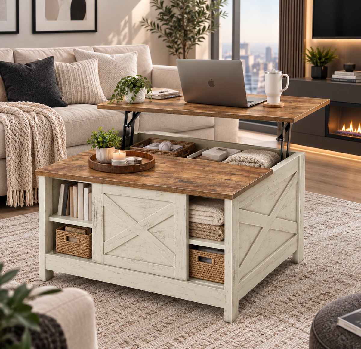 Farmhouse Lift Coffee Table