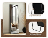 Modern Black Floor Mirror