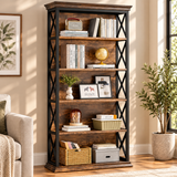 Harper 5-Shelf X-Frame Bookcase