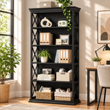 Harper 5-Shelf X-Frame Bookcase