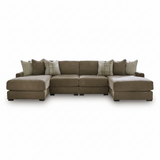 Camellia-Court 4-Piece Double Chaise Sectional