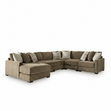 Camellia-Court 6-Piece Sectional with Chaise
