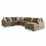 Camellia-Court 6-Piece Sectional with Chaise
