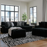 Midnight-Madness 3-Piece Double Chaise Sectional