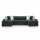 Midnight-Madness 3-Piece Double Chaise Sectional