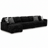Midnight-Madness 3-Piece Sectional with Chaise