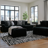 Midnight-Madness 4-Piece Double Chaise Sectional
