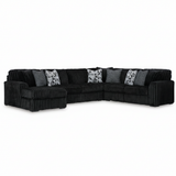 Midnight-Madness 4-Piece Sectional with Chaise