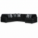 Midnight-Madness 4-Piece Sectional with Chaise