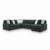 Midnight-Madness 4-Piece Sectional with Chaise